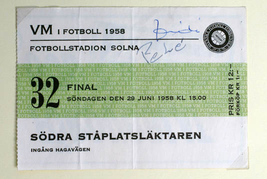 Fotboll, VM, 1958, Souvenir