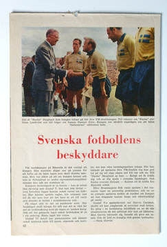 Fotboll, VM, 1958, Souvenir