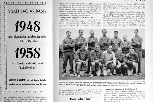 Fotboll, VM, 1958, Souvenir