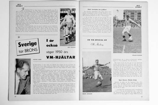 Fotboll, VM, 1958, Souvenir