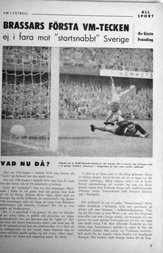 Fotboll, VM, 1958, Souvenir