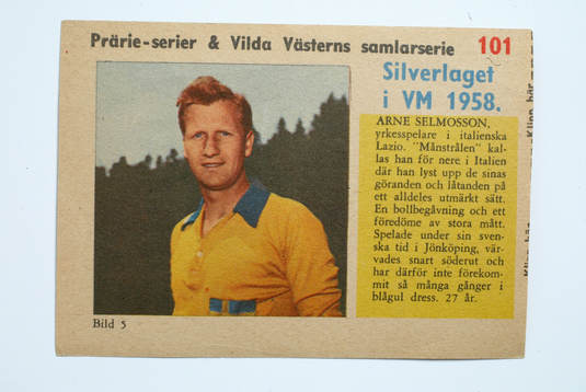 Fotboll, VM, 1958, Souvenir. Arne Selmosson, Sverige
