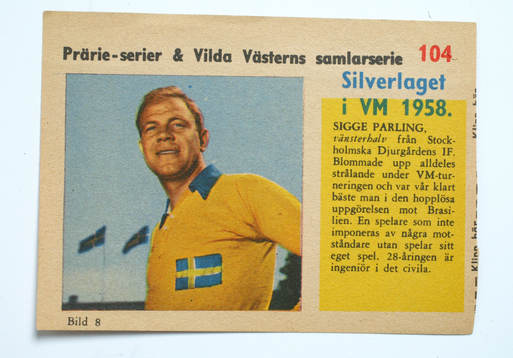 Fotboll, VM, 1958, Souvenir. Sigge Parling, Sverige