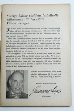 Fotboll, VM, 1958, Souvenir