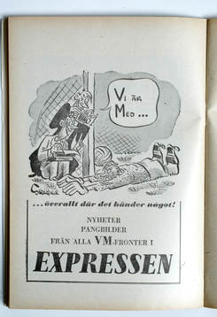 Fotboll, VM, 1958, Souvenir