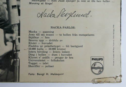 Fotboll, VM, 1958, Souvenir