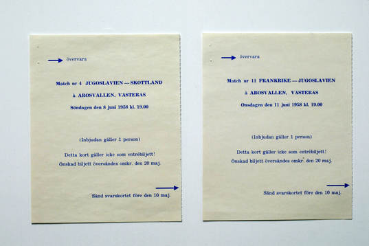 Fotboll, VM, 1958, Souvenir