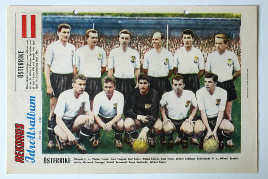 Fotboll, VM, 1958, Souvenir