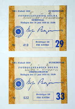 Fotboll, VM, 1958, Souvenir