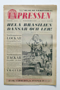 Fotboll, VM, 1958, Souvenir