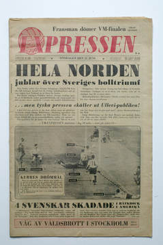 Fotboll, VM, 1958, Souvenir