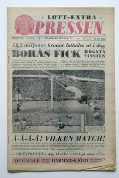 Fotboll, VM, 1958, Souvenir