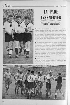 Fotboll, VM, 1958, Souvenir