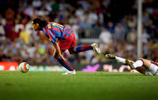 Fotboll, Spansk Liga, Primera Division, Barcelona -