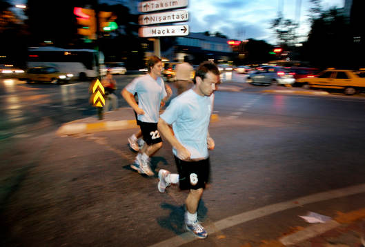 Malmö FF tog en joggingtur i centrala Istanbul. Jesper