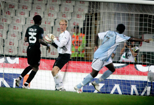 Mattias Asper, målvakt Malmö, gjorde en bra match