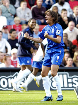 Hernan Crespo, Chelsea (Jubel)