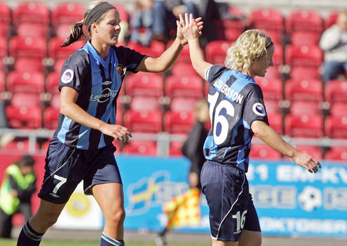 Fotboll, dam, UEFA Women Cup, Djurgården/Älvsjö -