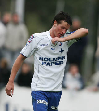 Andreas Dahlén, Norrköping, får lämna planen