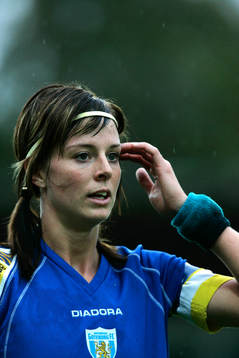 Fotboll, dam, damallsvenskan. Lotta Schelin, Göteborg