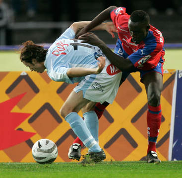 Yksel Osmanovski, Malmö och Olivier Karakezi, Helsingborg