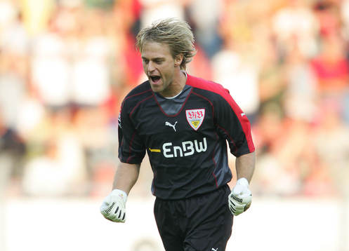 Timo Hildebrand, målvakt, Stuttgart, jubel