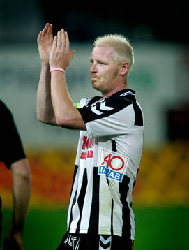 Jörgen Pettersson, Landskrona, som gjorde 1-0 målet