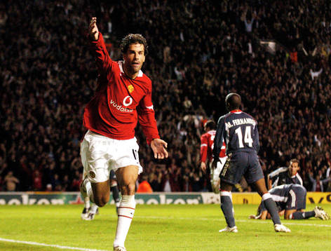 Ruud Van Nistelrooy, Manchester (Jubel)
