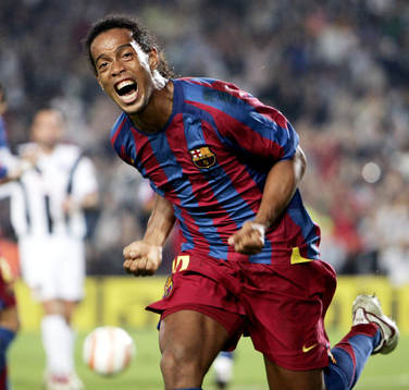 Ronaldinho, Barcelona, jubel