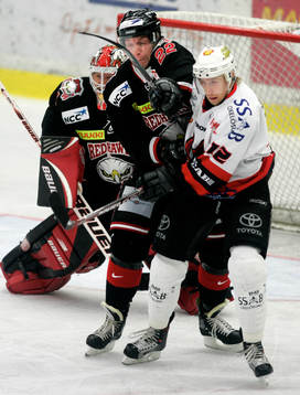 Corey Hirsch (målvakt) och Jani Virtanen, Malmö och
