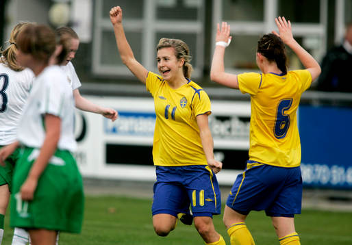 Johanna Andersson, Sverige, jubel