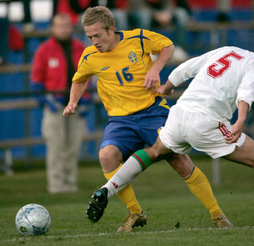 Daniel Larsson fintar en ungrare