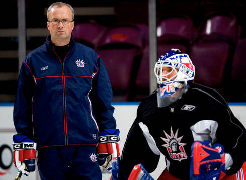 Henrik Lundqvist, träning i Madison Square Garden, Benoit