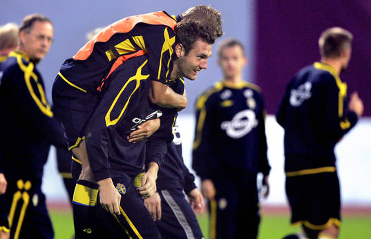 Markus Rosenberg och Andreas Isaksson, Sverige