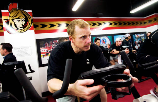 Daniel Alfredsson, varvar ner