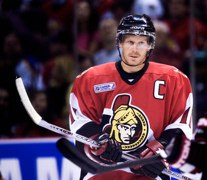 Daniel Alfredsson, spelar första hemmamatchen för