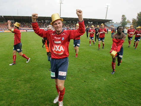 Peter Wibrån, Öster, jubel. Klara för allsvenskan!