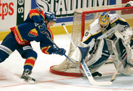 Christopher Thörn, Djurgården och Erik Ersberg, målvakt,