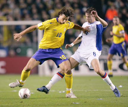 Zlatan Ibrahimovic och Kari Arnason