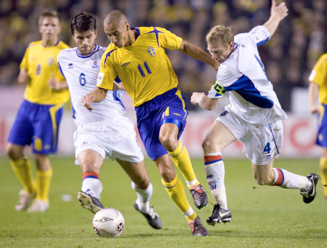 Frv; Stefan Gislason, Henrik Larsson, Brynjar Björn