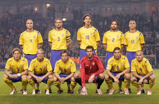 Fotboll, VM-kval, Sverige, lagbild