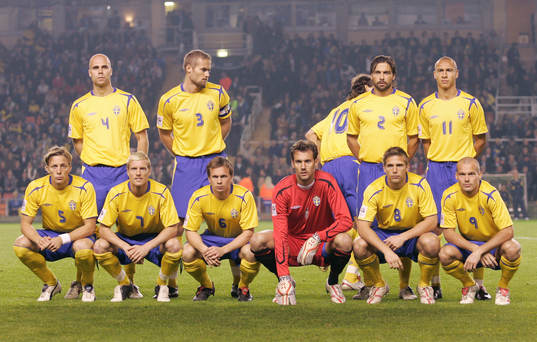 Fotboll, VM-kval, Sverige, lagbild