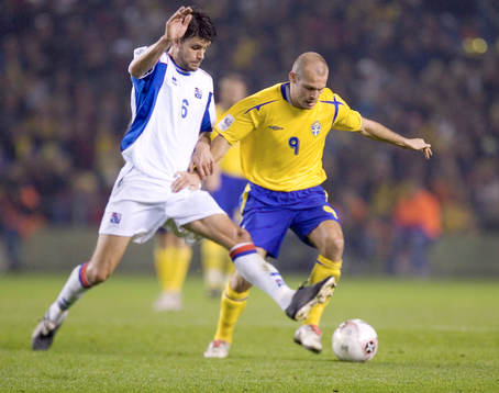 Fredrik Ljungberg, Sverige och Stefan Gislason, Island