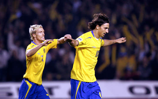Zlatan Ibrahimovic och Christian Wilhelmsson