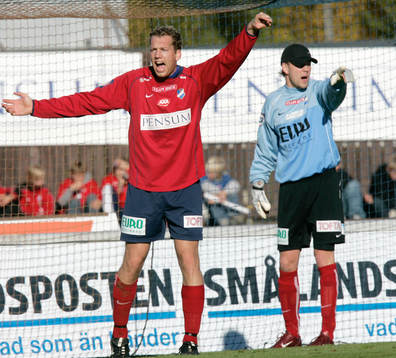 Fredrik Bild och Björn Stringheim, målvakt, Öster