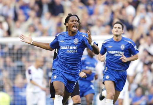 Didier Drogba, Chelsea (Jubel)