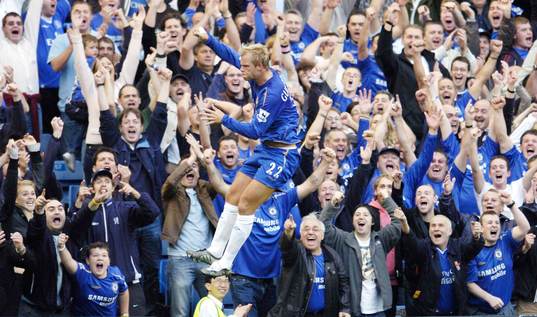 Eidur Gudjohnsen, Chelsea (Jubel)