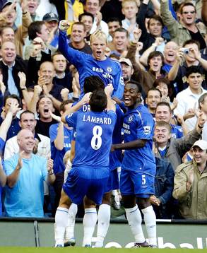 Eidur Gudjohnsen, Chelsea (Jubel)