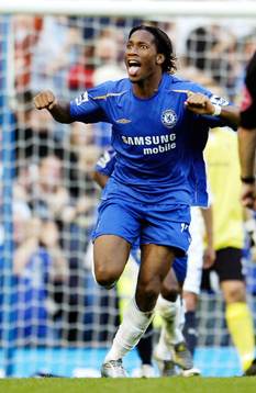 Didier Drogba, Chelsea (Jubel)
