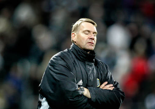 Anders Högman, tränare Sundsvall, var inte så glad